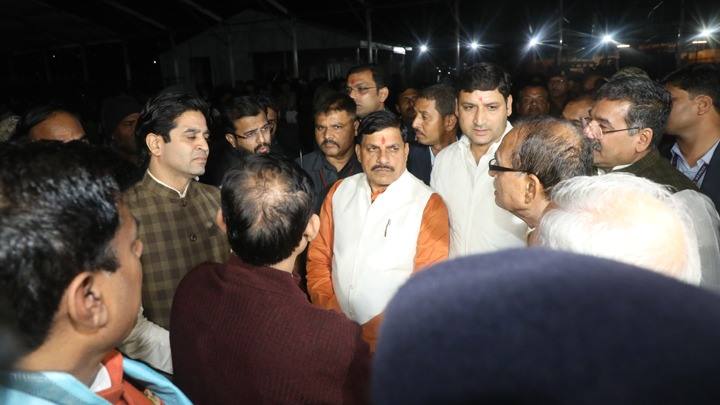 नवनियुक्त मुख्यमंत्री डॉ. मोहन यादव ने शपथ ग्रहण समारोह की व्यवस्थाओं का लिया जायजा
